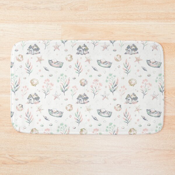 Item preview, Soft Coastal Cottage Decor | Pastel Seaside Pattern designed and sold by Mellowtint Studio.