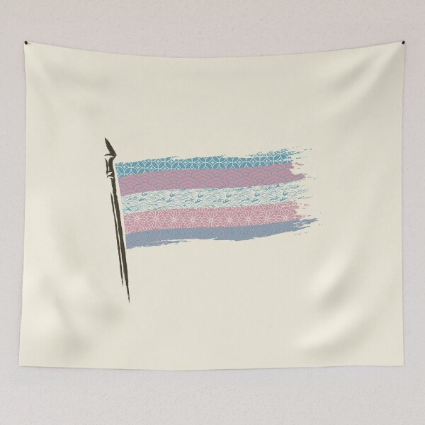 Item preview, Blue Pink White Flag Trans Pride designed and sold by Tobe Fonseca®.