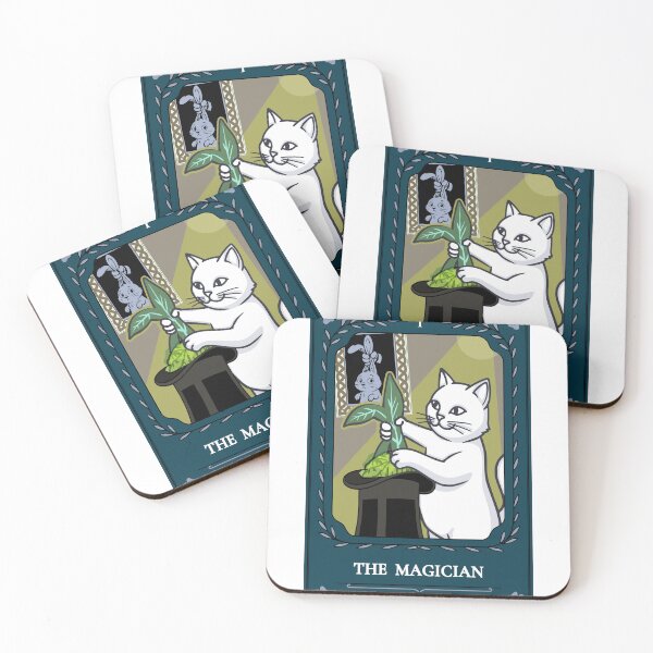 Item preview, Magician Cat Tarot Trick designed and sold by catnbloom.