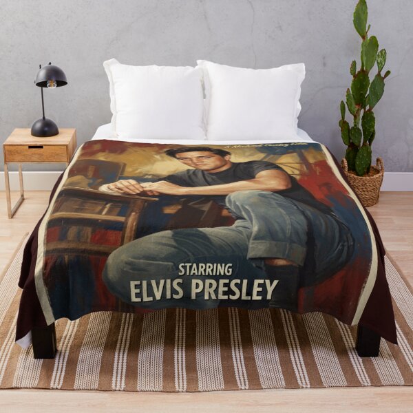 Item preview, Elvis Presley King Creole 1958 Movie Retro Art Poster designed and sold by ElvisVintagePosters.