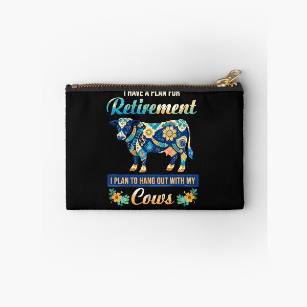 Item preview, Retirement Plan Hang Out With My Cows - Funny Floral Cow Art designed and sold by BendyBeasts.