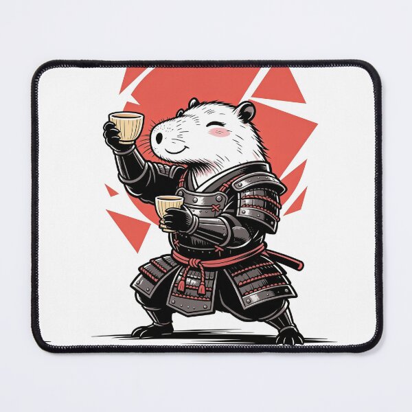 Item preview, Samurai Capybara Warrior - Japanese Aesthetic Tea Art designed and sold by ZINO WORLD.