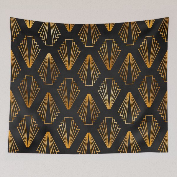 Item preview, Art Deco Golden-Coppery Colors Elegant Design Pattern designed and sold by DEC02.