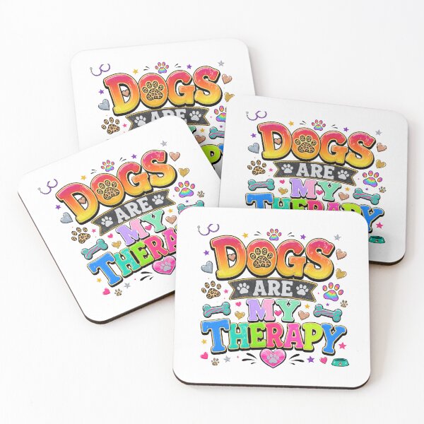 Item preview, Dogs Are My Therapy Colorful Pet Lover Design designed and sold by SoyLamderma.