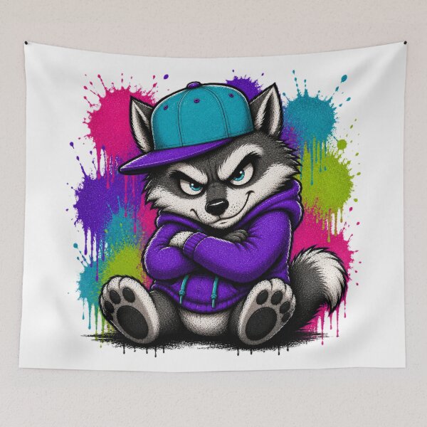 Item preview, Graffiti Wolf designed and sold by Thor-stone.