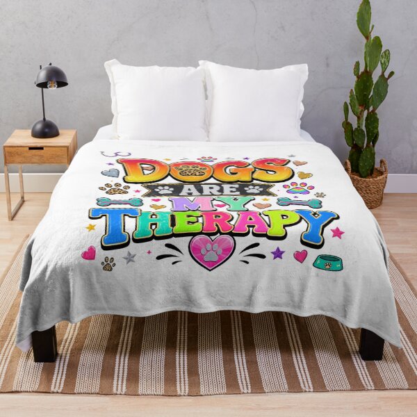 Item preview, Dogs Are My Therapy Colorful Pet Lover Design designed and sold by SoyLamderma.