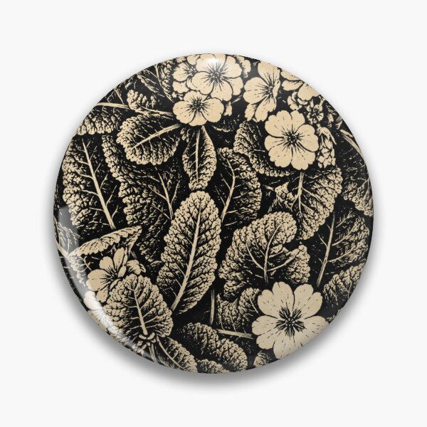 Item preview,  Tiny Flowers on Leaves | Botanical Linocut designed and sold by Linoluca.