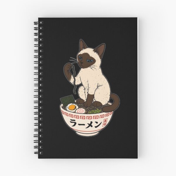 Item preview,  cat eating ramen Minimalist Siamese Cat Ramen - Modern Graphic Line Art Neko designed and sold by Uglyandcute.