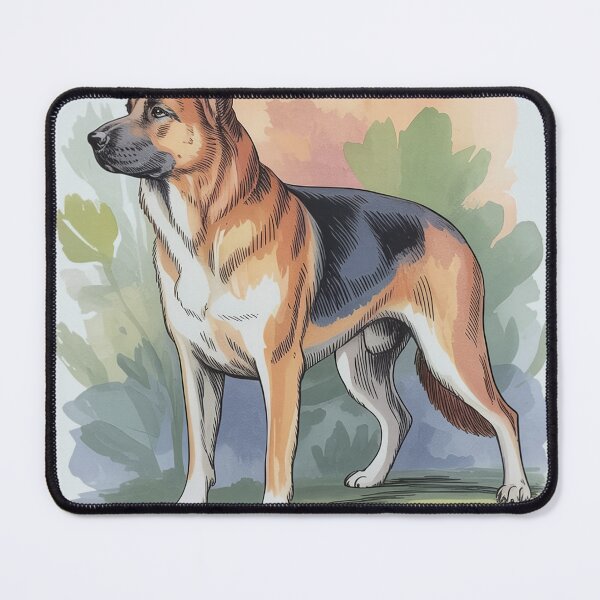 Item preview, German Shepherd Etching Art designed and sold by JebliDesign.