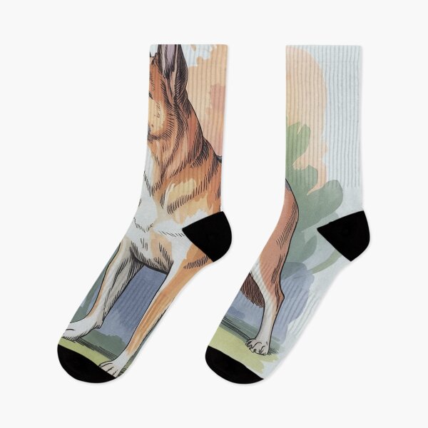 Item preview, German Shepherd Etching Art designed and sold by JebliDesign.
