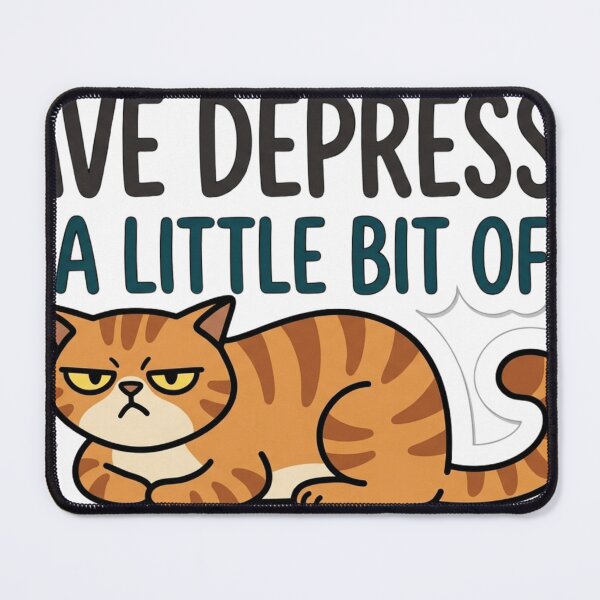 Item preview, Grumpy Cat Depression & Rizz Quote designed and sold by Pixele.
