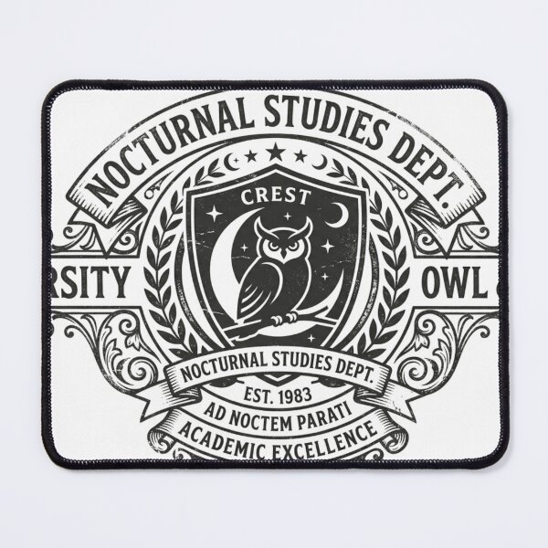 Item preview, Nocturnal Studies Department Vintage University Crest designed and sold by Pixele.