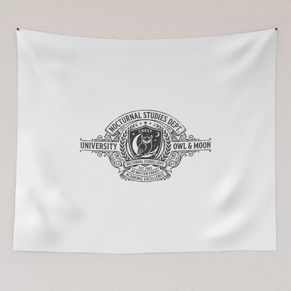 Item preview, Nocturnal Studies Department Vintage University Crest designed and sold by Pixele.