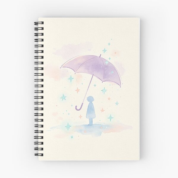 Item preview, Protected by Stars - Dreamy Pastel Watercolor Umbrella Art designed and sold by Chaos world.