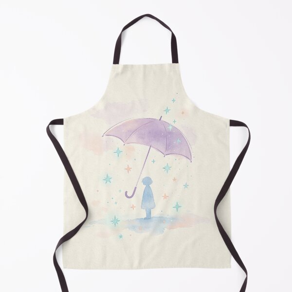 Item preview, Protected by Stars - Dreamy Pastel Watercolor Umbrella Art designed and sold by Chaos world.