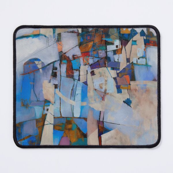 Item preview, Blue Medina Abstract Cityscape Art Painting designed and sold by NocturnalChroD.