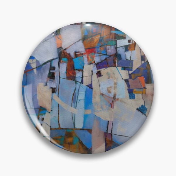 Item preview, Blue Medina Abstract Cityscape Art Painting designed and sold by NocturnalChroD.