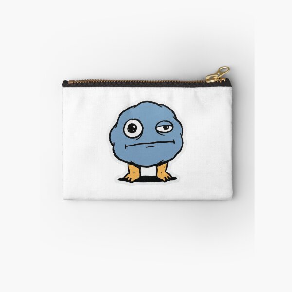 Item preview, Deadpan Blue Blob Cartoon Sticker designed and sold by Pixele.