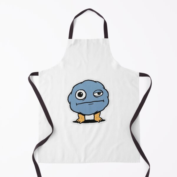 Item preview, Deadpan Blue Blob Cartoon Sticker designed and sold by Pixele.