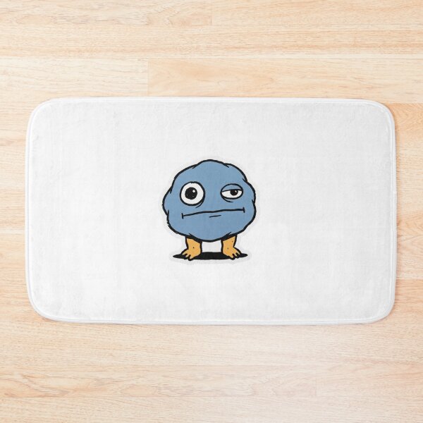 Item preview, Deadpan Blue Blob Cartoon Sticker designed and sold by Pixele.