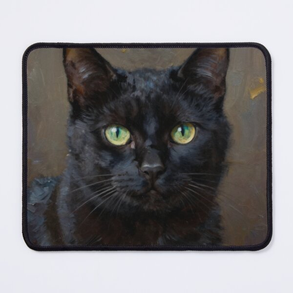 Item preview, Folk Art Black Cat Silhouette Illustration designed and sold by NocturnalChroD.