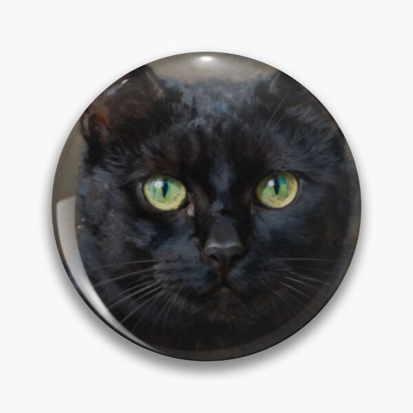 Item preview, Folk Art Black Cat Silhouette Illustration designed and sold by NocturnalChroD.