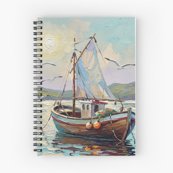 Item preview, A Boat Sailing In The Ocean designed and sold by SummersInColor.