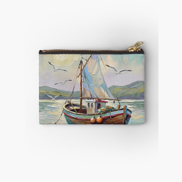 Item preview, A Boat Sailing In The Ocean designed and sold by SummersInColor.