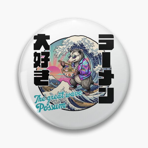 Item preview, Great ramen possum wave kanagawa the Great Wave designed and sold by LOVEARTDESIGN.