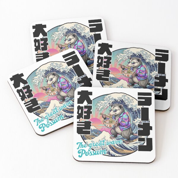 Item preview, Great ramen possum wave kanagawa the Great Wave designed and sold by LOVEARTDESIGN.