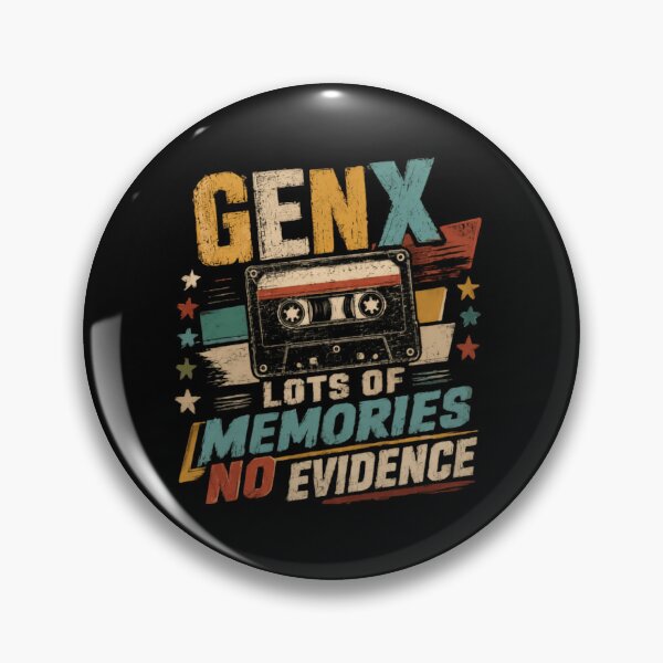 Item preview, Gen X Lots Of Memories No Evidence GenXer 80s 90s Nostalgia Cassette Retro designed and sold by SkeletonsDanger.