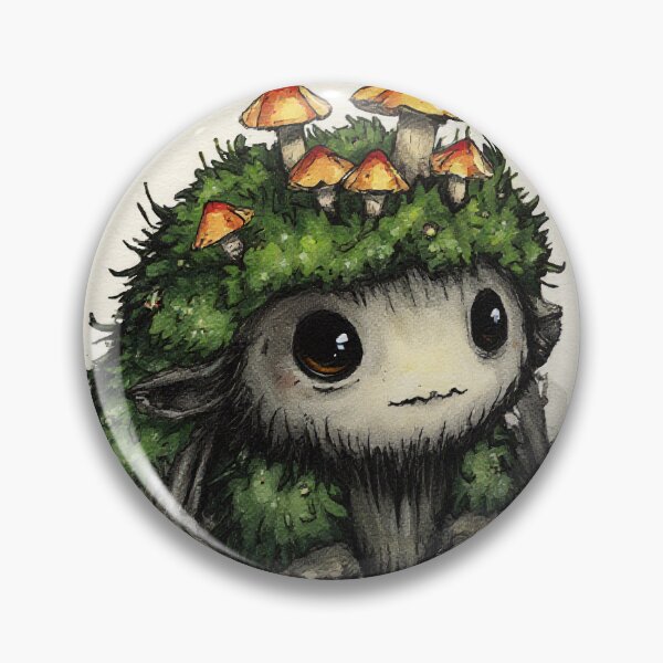 Artikelvorschau, Niedlicher Waldmoosgeist mit Pilz entworfen und verkauft von StudioForge.