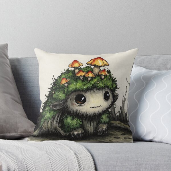 Item preview, Cute Forest Moss Spirit with Mushroom designed and sold by StudioForge.