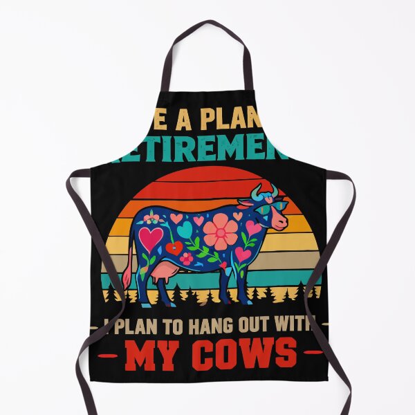 Item preview, Retirement Plan Hang Out With My Cows - Funny Floral Cow Art designed and sold by BendyBeasts.