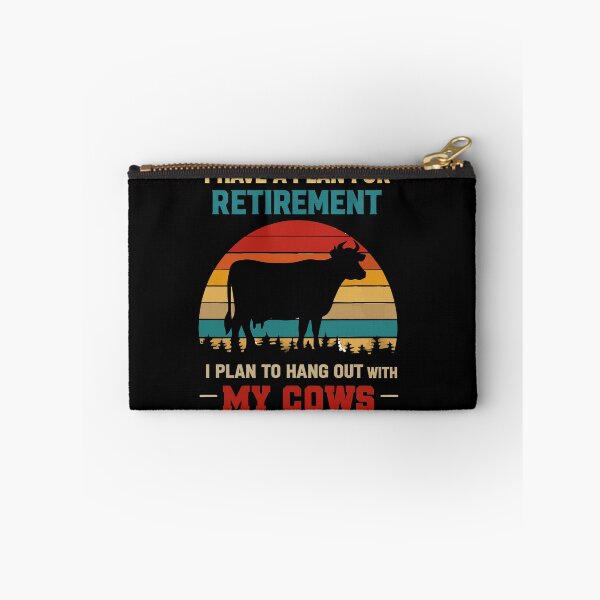Item preview, Retirement Plan Hang Out With My Cows - Funny Floral Cow Art designed and sold by BendyBeasts.