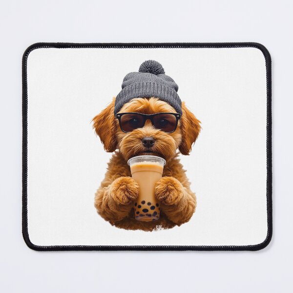 Item preview, Hipster Cavapoo Drinking Boba Tea | Cute Kawaii Dog Lover Design designed and sold by Fredster1966.