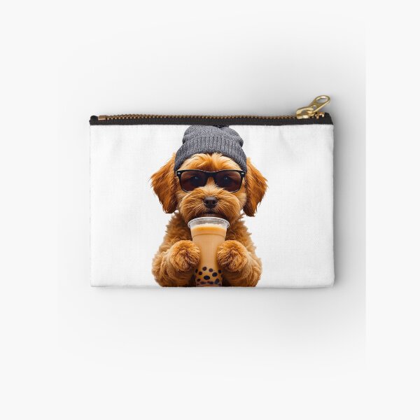 Item preview, Hipster Cavapoo Drinking Boba Tea | Cute Kawaii Dog Lover Design designed and sold by Fredster1966.