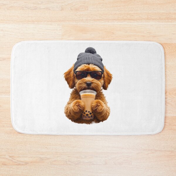 Item preview, Hipster Cavapoo Drinking Boba Tea | Cute Kawaii Dog Lover Design designed and sold by Fredster1966.