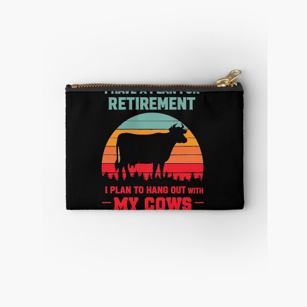 Item preview, Retirement Plan Hang Out With My Cows - Funny Floral Cow Art designed and sold by BendyBeasts.