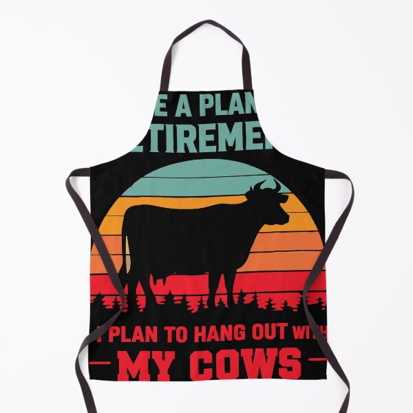 Item preview, Retirement Plan Hang Out With My Cows - Funny Floral Cow Art designed and sold by BendyBeasts.