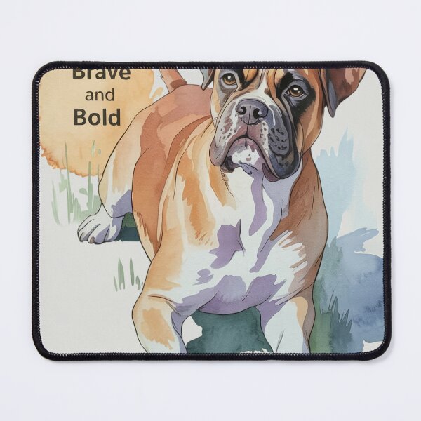 Item preview, Boxer Dog Watercolor Art designed and sold by JebliDesign.