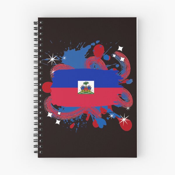 Item preview, Haitian Flag with paint splatter  designed and sold by artbyomega.