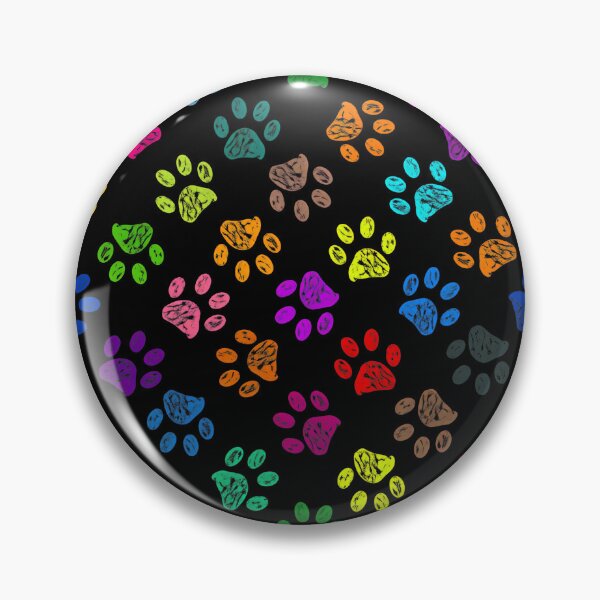 Item preview, Colorful Crayon Paw Print Seamless Pattern designed and sold by SoyLamderma.