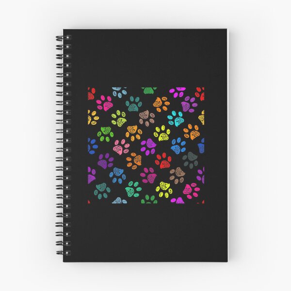 Item preview, Colorful Crayon Paw Print Seamless Pattern designed and sold by SoyLamderma.