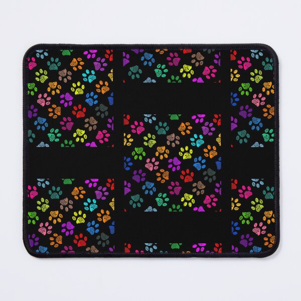 Item preview, Colorful Crayon Paw Print Seamless Pattern designed and sold by SoyLamderma.