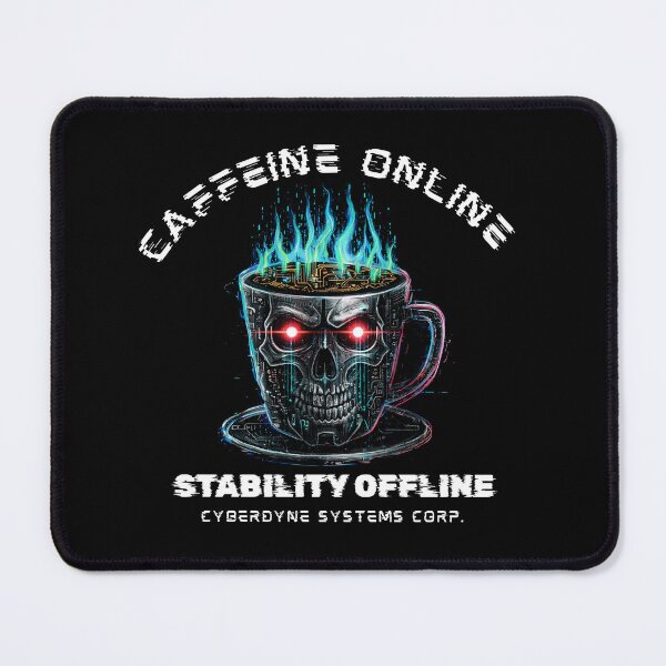 Item preview, Cyberpunk Coffee Skull | Coder Programmer Tech Humor - Cyberdyne designed and sold by Cree8if.