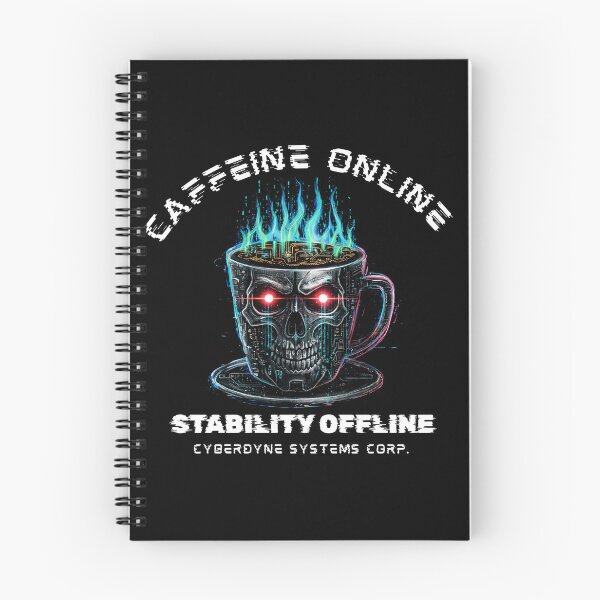 Item preview, Cyberpunk Coffee Skull | Coder Programmer Tech Humor - Cyberdyne designed and sold by Cree8if.