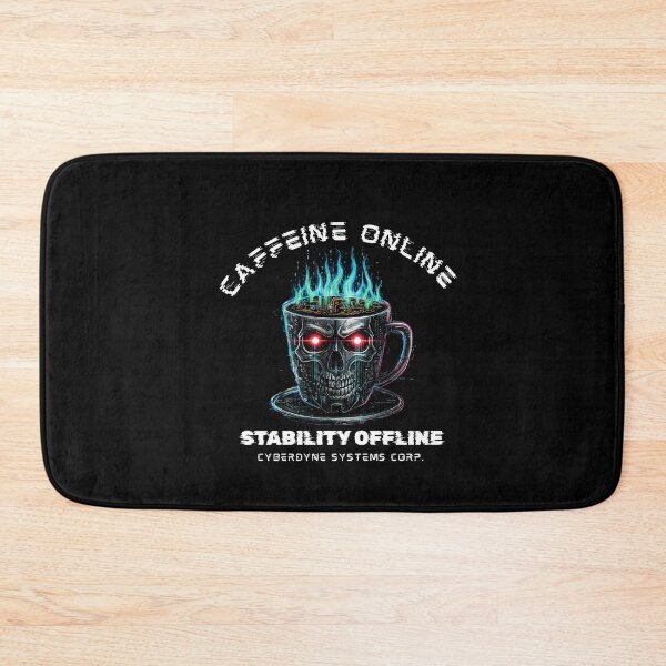 Item preview, Cyberpunk Coffee Skull | Coder Programmer Tech Humor - Cyberdyne designed and sold by Cree8if.