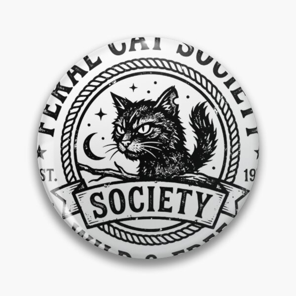 Item preview, Vintage Feral Cat Society Emblem designed and sold by Pixele.