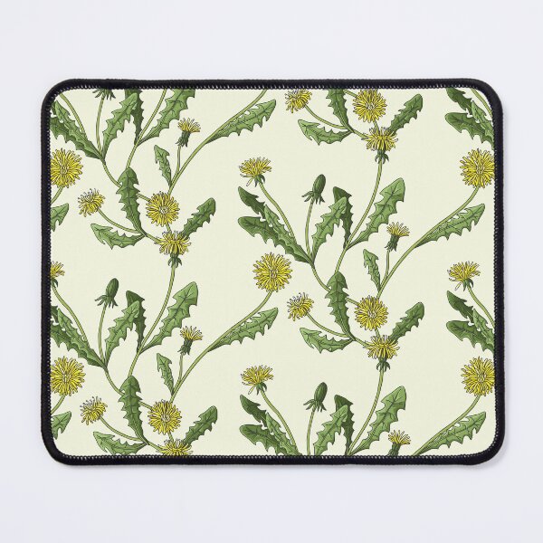 Item preview, String of dandelions on a white background designed and sold by Myriam Plante - artiste et auteure.